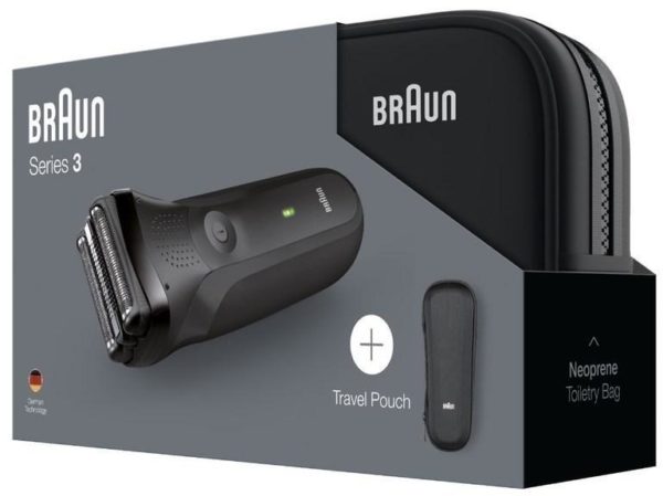 AFEITADORA BRAUN SERIE 3 300TS + FUNDA + NECESER