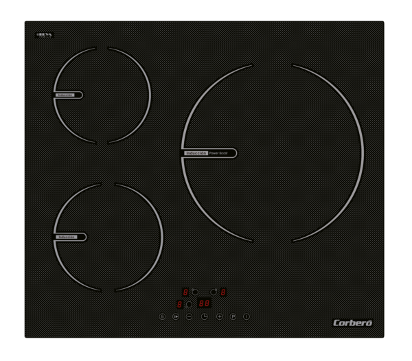 PLACA INDUCCION CORBERO CCIG3BL603 3ZONAS